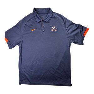 Virginia Cavaliers Shirt Mens Large NCAA College Dri Fit Polo Short Sleeve Nike